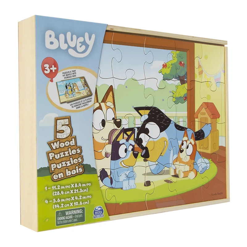 wood puzzles 5-pack