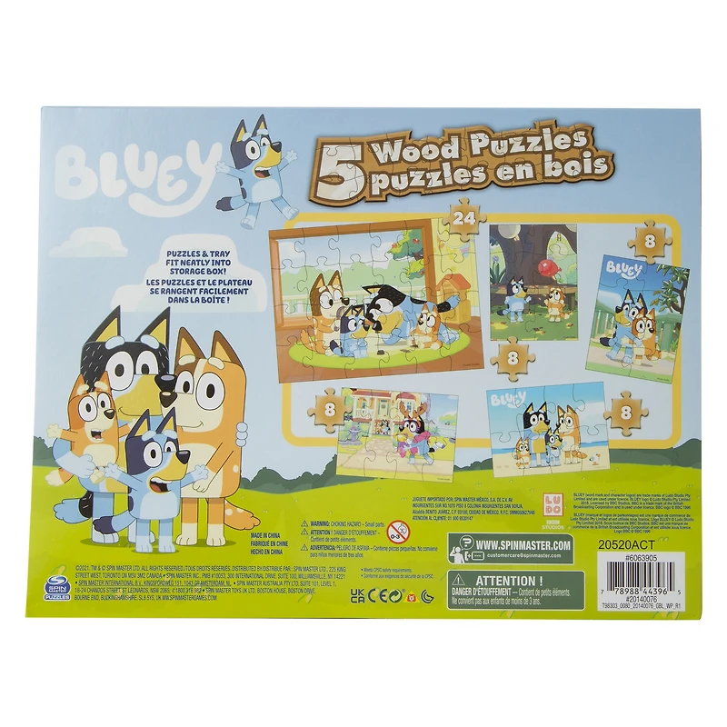 wood puzzles 5-pack