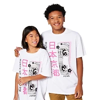 anime eyes graphic tee