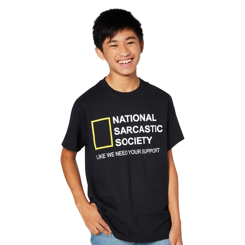 national sarcastic society graphic tee - large
