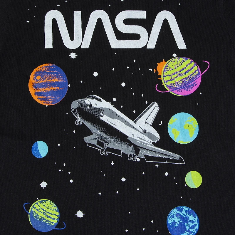 kid's neon NASA® graphic tee