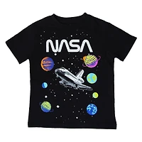 kid's neon NASA® graphic tee