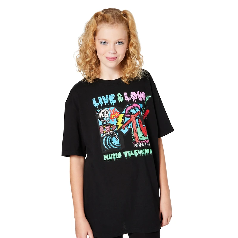 mtv™ skeleton live & loud graphic tee