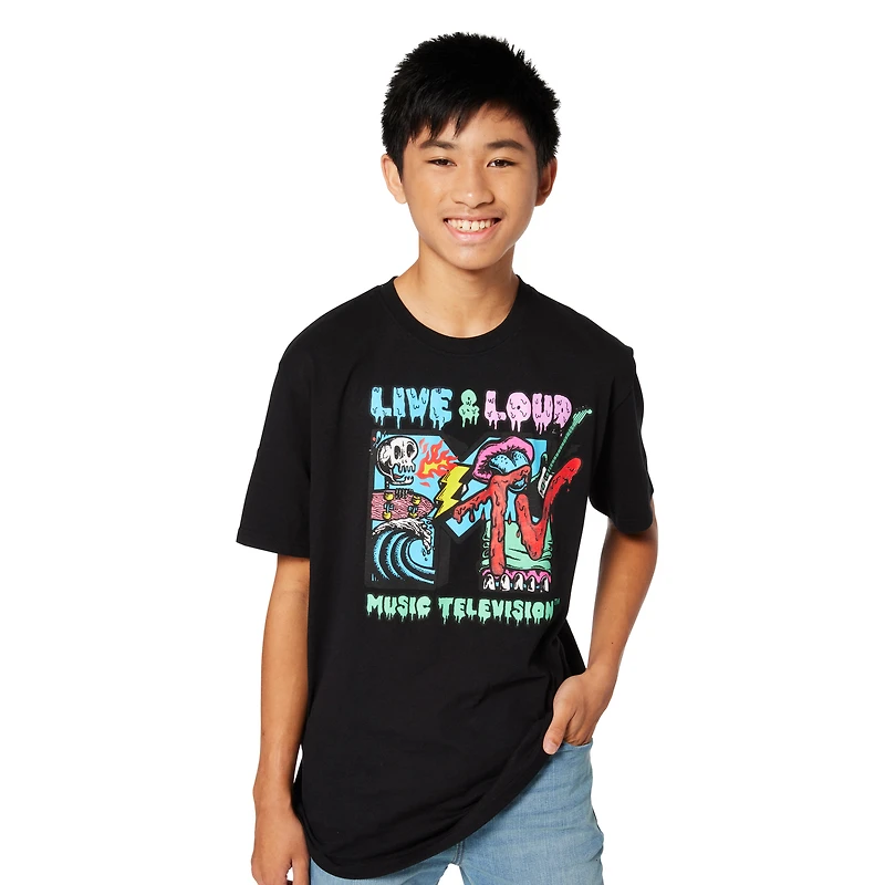 mtv™ skeleton live & loud graphic tee