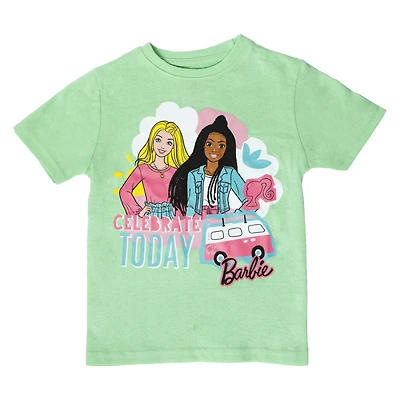 kid's barbie™ 'celebrate today' graphic tee