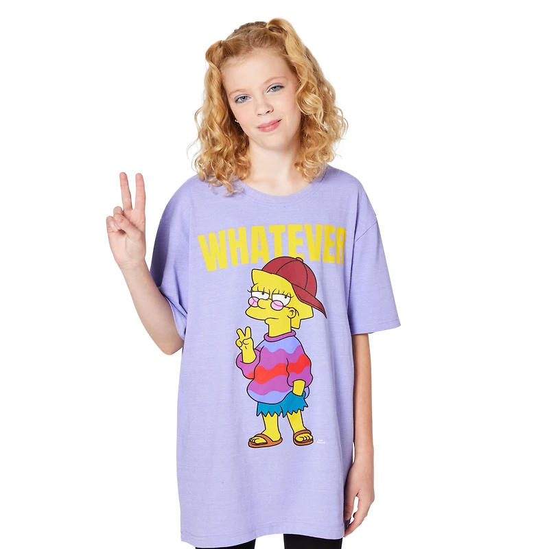 the simpsons™ lisa simpson 'whatever' graphic tee