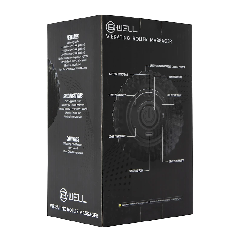 vibrating quiet massage roller