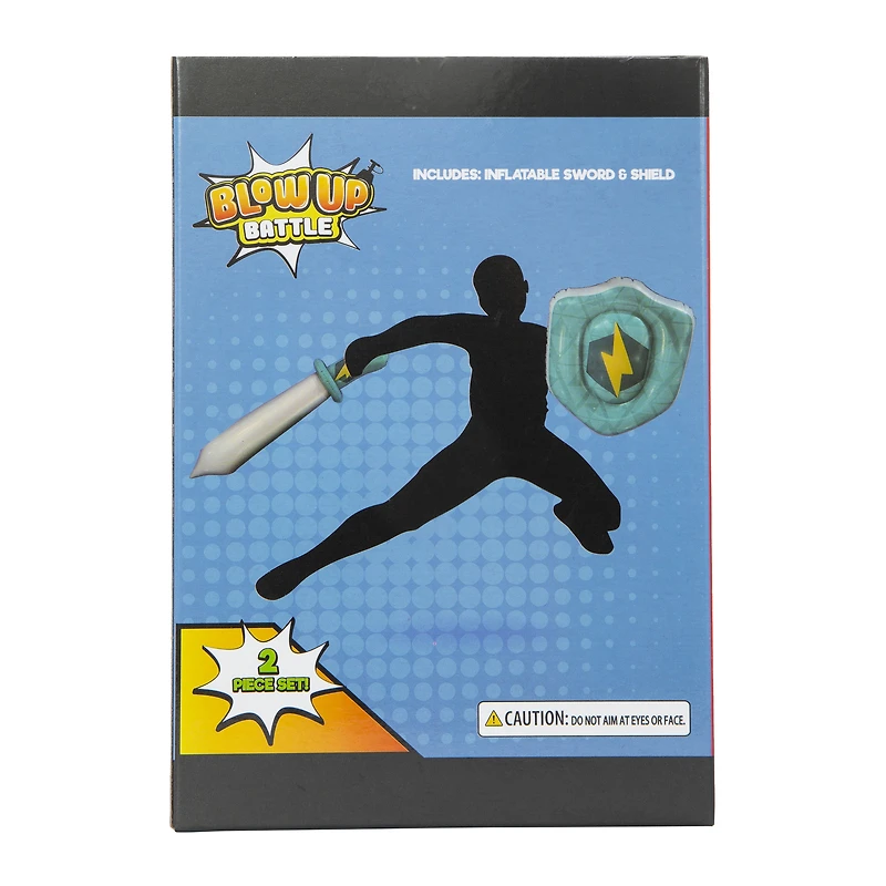 blow up battle inflatable sword & shield set 23in