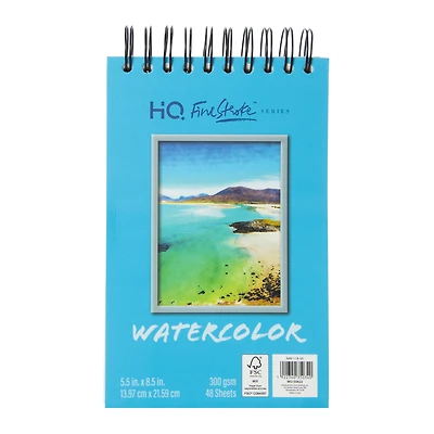 small watercolor sketch pad 5.5in x 8.5in 48 sheets