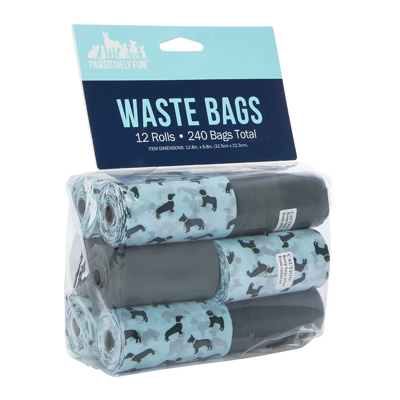 pet waste bag refill rolls -count (240 bags