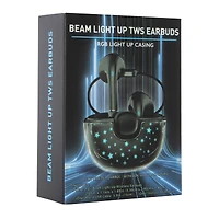 beam light-up bluetooth® earbuds with LED case