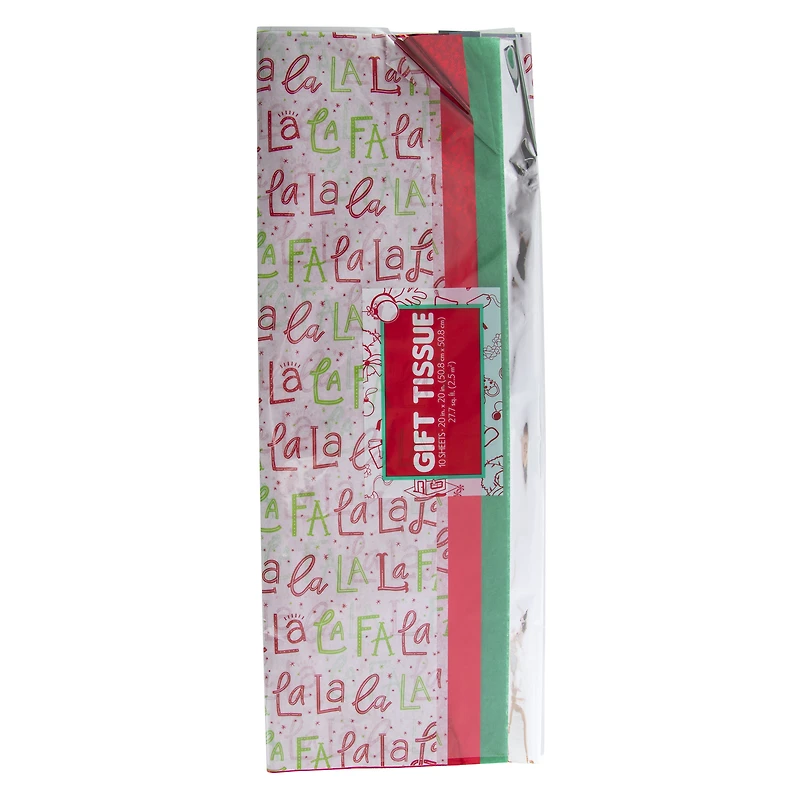 10-count holiday gift tissue 20in