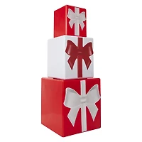 stacked gift box holiday decor 23.8in