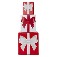 stacked gift box holiday decor 23.8in