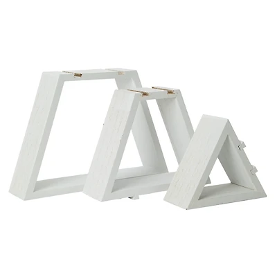 Stacked Wood Tabletop Christmas Tree 14in