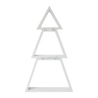 Stacked Wood Tabletop Christmas Tree 14in