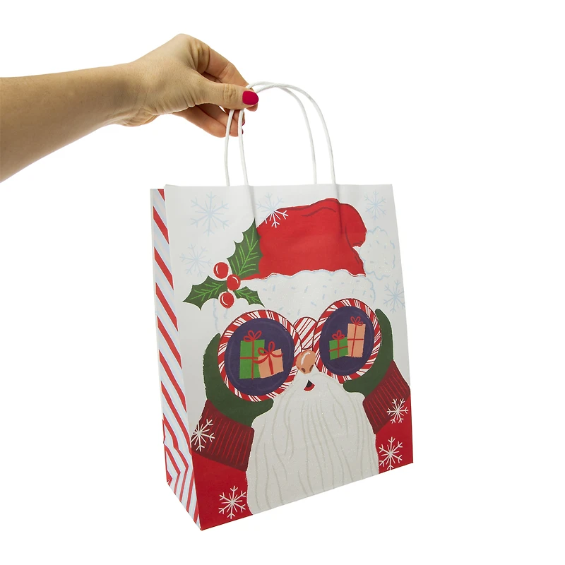 holiday large gift bag 4-pack 10in x 12in