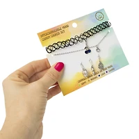 interchangeable mood charm necklace set