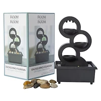 stacked ring LED fountain 7in