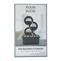 stacked ring LED fountain 7in