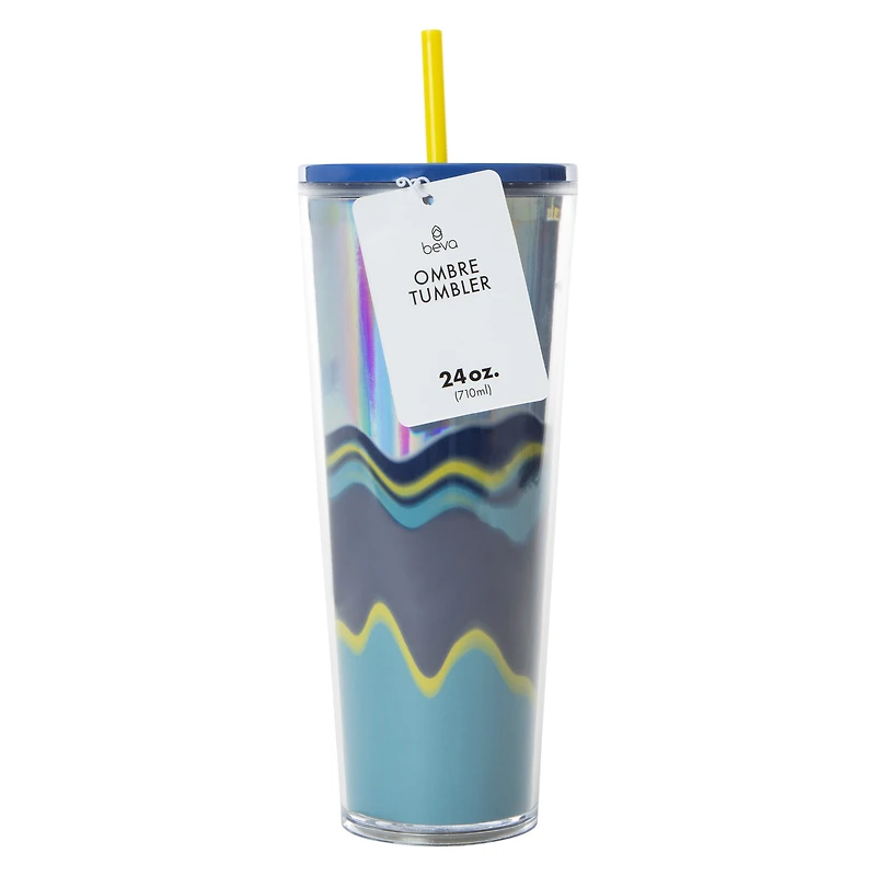 Iridescent Ombre Tumbler 24oz