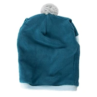 blue pet balaclava ski mask with pom ball