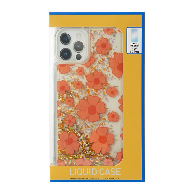 iPhone 12 Pro®/12® liquid glitter phone case