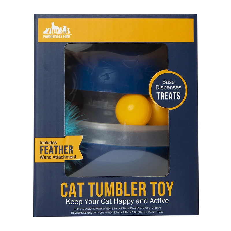 tumbler treat dispensing cat toy