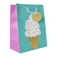 medium ice cream party gift bag 9in x 7in