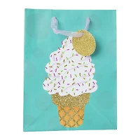 medium ice cream party gift bag 9in x 7in