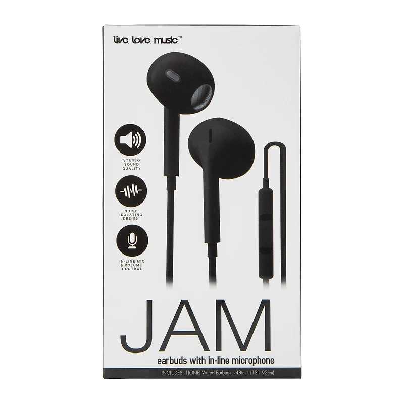 jam earbuds with in-line microphone Five Below