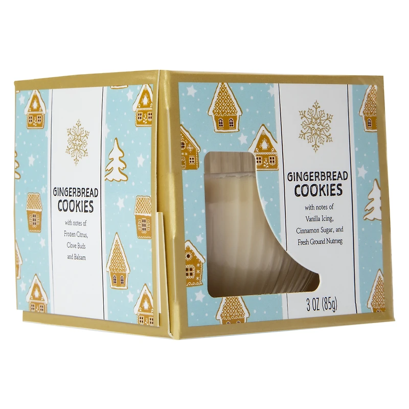 3oz boxed 'gingerbread cookies' scented candle