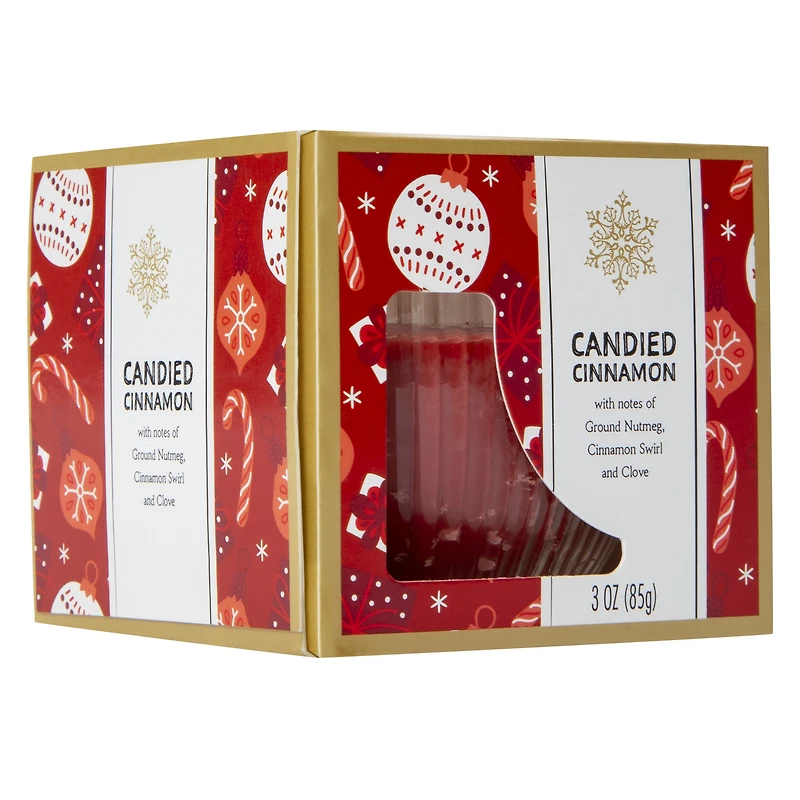 3oz boxed 'candied cinnamon' scented candle