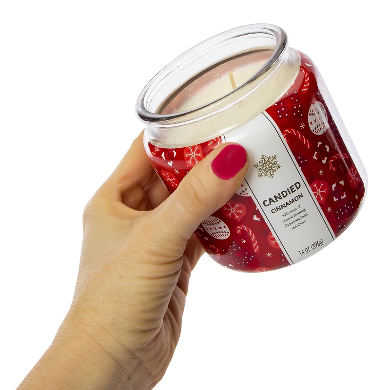 candle w/ gold lid 14oz