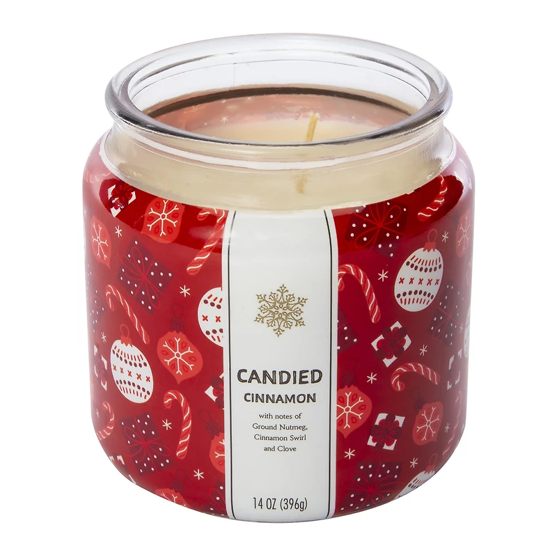 candle w/ gold lid 14oz