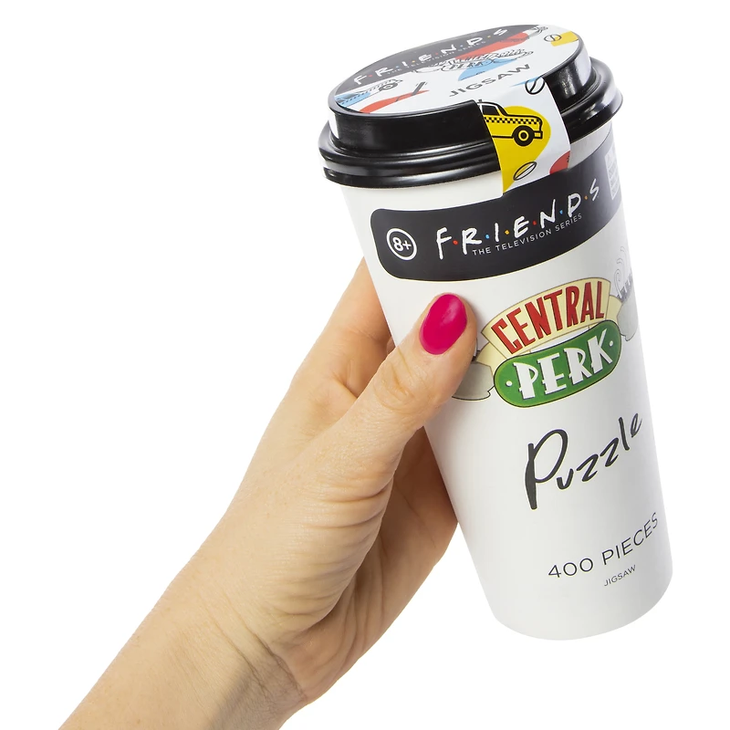 friends™ central perk jigsaw puzzle & to-go coffee cup 400-piece