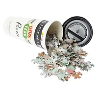 friends™ central perk jigsaw puzzle & to-go coffee cup 400-piece