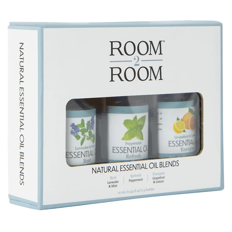 natural essential oil blends for rest & energy 3-pack