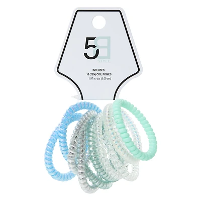 metallic hair coils 10-pack