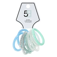 metallic hair coils 10-pack