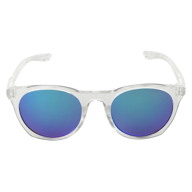 ladies rounded mirror sunglasses