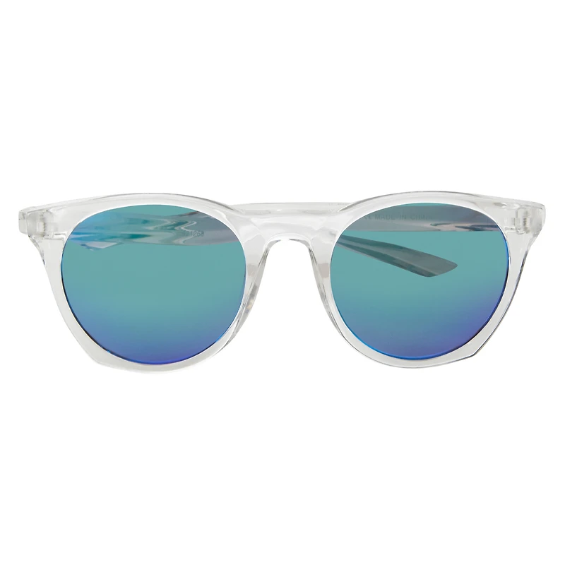 ladies rounded mirror sunglasses