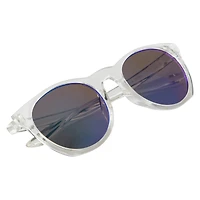 ladies rounded mirror sunglasses