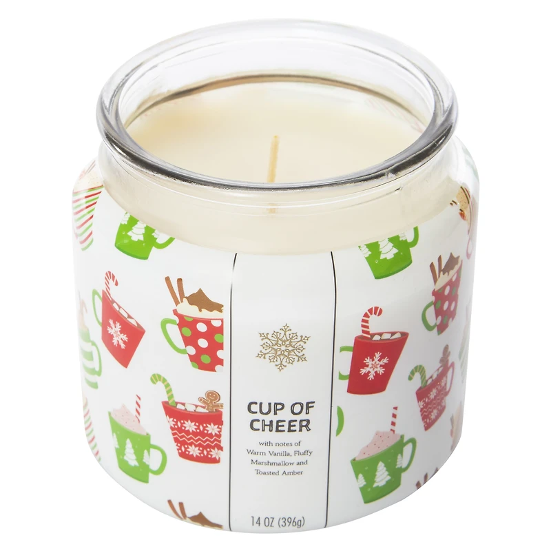 scented candle w/ gold lid 14oz