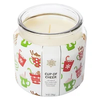 scented candle w/ gold lid 14oz