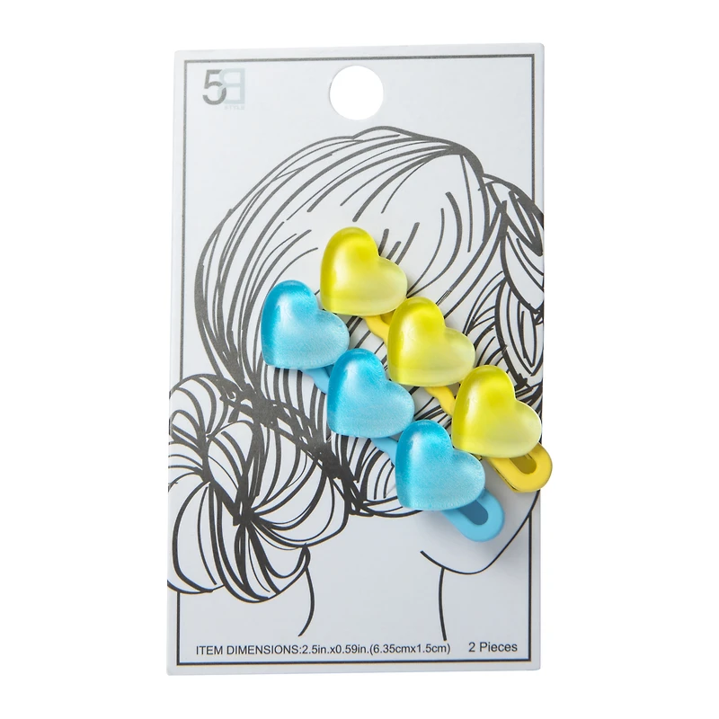 fashion hair clips 2-pack