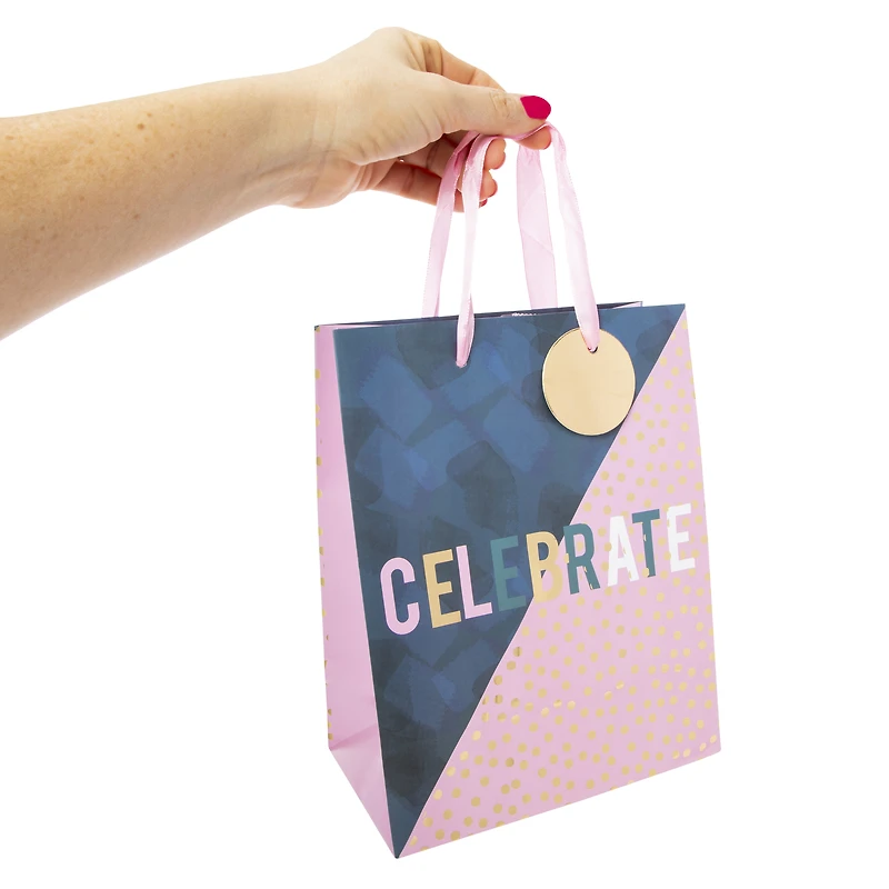 medium birthday gift bag 9in x 7in