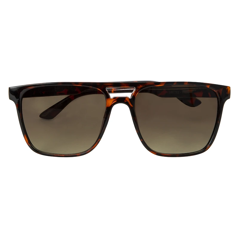 Mens Retro Navigator Sunglasses - Tortoise