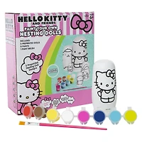5-piece hello kitty® paint-your-own nesting dolls craft
