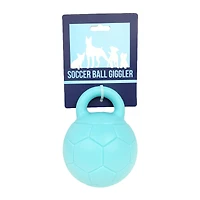 soccer ball giggler dog toy